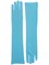 Adult Blue Opera Super Hero Costume Formal Elbow Length Long Dress Gloves